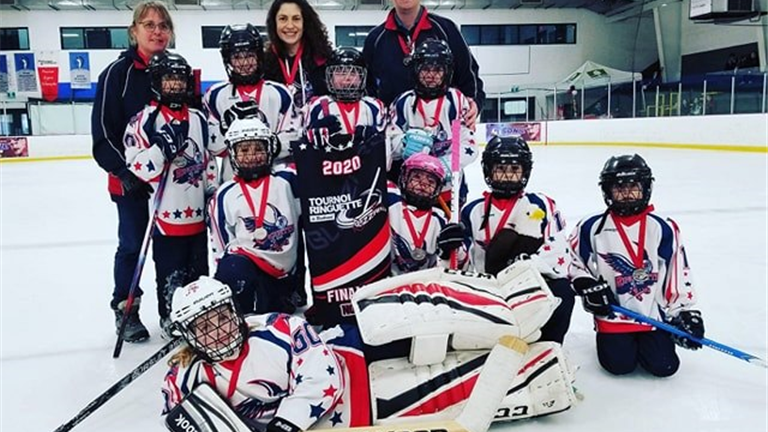 Montr al Nord finalistes Novice B Tournoi de Ringuette de