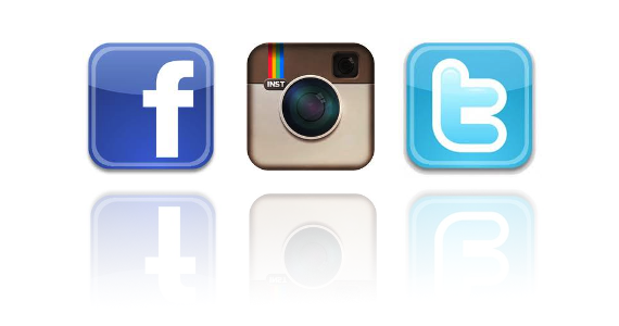 follow us on social media - follow us on twitter facebook instagram
