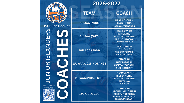Jr. Islanders PAL Ice Hockey
